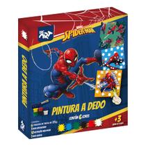 Pintura a dedo dac conjunto com 18 peças homem aranha