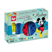Pintura a Dedo em Bisnaga Tinta 6 Cores Mickey DAC