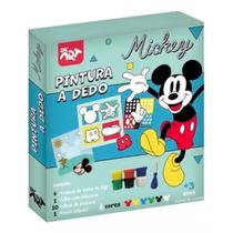 Pintura A Dedo Mickey Mouse Tinta Pincel Infantil 18 Peças DAC Pintura A Dedo Mickey Mouse Tinta Pincel Infantil 18 Peças DAC
