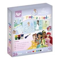 Pintura a Dedo Princesas Disney Infantil Com 18 Peças Dac