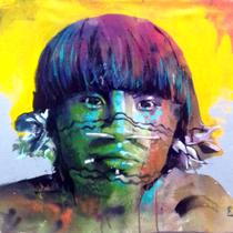 Pintura acrilica ,Quadro decorativo,Nativo brasileiro Pintura acrilica ,Quadro decorativo,Nativo brasileiro