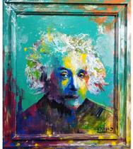 Pintura Acrilica sobre tela , Albert Einstein