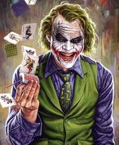 Pintura artística de parede Joker Picture Dark Pop Art 40x60cm Pintura artística de parede Joker Picture Dark Pop Art 40x60cm