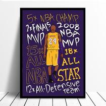 Pintura artística de parede Kobe Bryant Tela de basquete 40x60cm Pintura artística de parede Kobe Bryant Tela de basquete 40x60cm