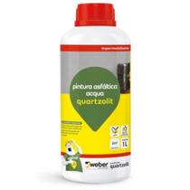 Pintura Asfáltica Acqua 1 Litro - - Quartzolit Impermeabilizante 1l Pintura Asfaltica Acqua