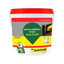 Pintura Asfáltica Acqua Quartzolit Impermeabilizante Galão 3,6 Litros