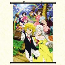 Pintura de arte de parede ilustrada Scroll The Seven Deadly Sins