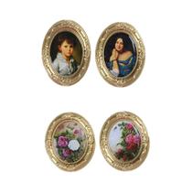 Pintura De Parede Em Miniatura Escala 1:12 Para Casa De Bonecas, Acessório Para Casa De Bonecas Com