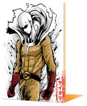 Pintura de parede em tela One Punch Man Saitama Anime 40x60cm