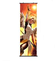 Pintura de parede em tela Overwatch Angela Ziegler Anime