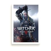 Pintura de parede em tela Witchers 3 Wilds Hunts Geralts Anime