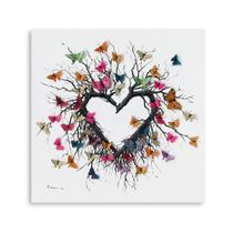 Pintura de parede Love Tree Butterfly Yidepot 60x60cm