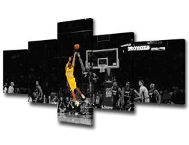 Pintura de parede, pintura em tela, jogador de basquete Kobe Bryant Lakers