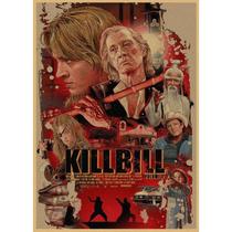 Pintura de pôster Kill Bill Arte cinematográfica retrô vintage