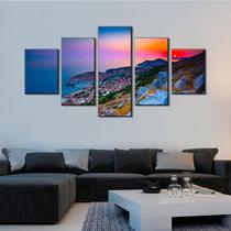 Pintura decorativa 5 peças sem moldura 30x40x2 30x60x2