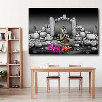 Pintura decorativa Buddha 50x70cm Material de tela