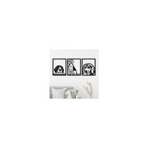 Pintura decorativa feita à mão Beagle Dog em madeira MDF 35cm x 2 Pintura decorativa feita à mão Beagle Dog em madeira MDF 35cm x 2