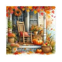 Pintura Diamante 5D DIY Paisagem Urbana Florestal De Outono Com Perfuração Completa Para Decoração