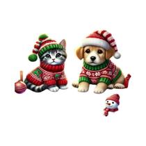 Pintura Em Diamante 5D DIY De Gato, Cachorro E Boneco De Neve, Bordado Completo, Mosaico De Animais Pintura Em Diamante 5D DIY De Gato, Cachorro E Boneco De Neve, Bordado Completo, Mosaico De Animais