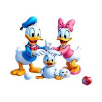 Pintura Em Diamante DIY Para Iniciantes Adultos Do Pato Donald Casa De Inverno Presente Artesanal