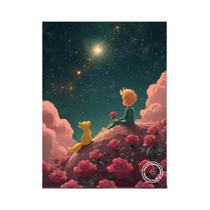 Pintura Em Diamante Do Pequeno Príncipe Rose Fox, Fantasia De Terra Encantada Ao Pôr Do Sol, Bordado