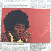 Pintura em pôster Jimi Hendrix Arte de parede retrô vintage 30x42cm Pintura em pôster Jimi Hendrix Arte de parede retrô vintage 30x42cm