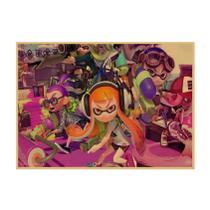 Pintura em pôster Splatoon Vintage Anime Art 29,7x42cm Pintura em pôster Splatoon Vintage Anime Art 29,7x42cm