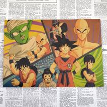 Pintura em pôster Vintage Anime Goku Dragon Ball 30x42cm