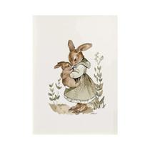 Pintura Em Tela De Família De Coelhos Fofos, Desenho Animado De Animais, Decoração Para Casa, Pintura Em Tela De Família De Coelhos Fofos, Desenho Animado De Animais, Decoração Para Casa,