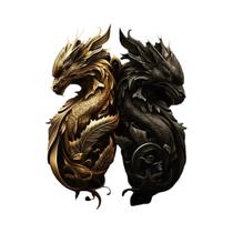 Pintura Em Tela De Leão E Tigre Em Preto E Dourado, Arte De Parede Para Sala De Estar, Decoração De