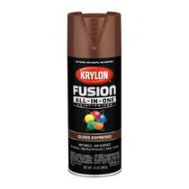 Pintura en Aerosol Krylon Fusion Todo en Uno Brillante Espresso 340 ml