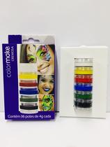 Pintura facial Color Make cremosa com 6 Cores
