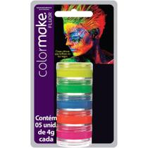 Pintura Facial Cremosa Color Make 5CORES Fluo Pintura Facial Cremosa Color Make 5CORES Fluo