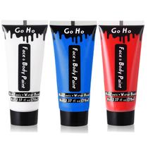 Pintura facial e corporal Go Ho Red White Royal Blue 200ml Halloween Pintura facial e corporal Go Ho Red White Royal Blue 200ml Halloween