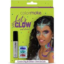 Pintura Facial LETS GLOW AND Dance com 3 Glitters e Cola 4ML Pintura Facial LETS GLOW AND Dance com 3 Glitters e Cola 4ML