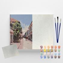 Pintura Numerada Arte Terapia 40X50cm Vila Antiga Pintura Numerada Arte Terapia 40X50cm Vila Antiga