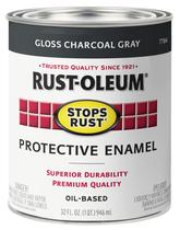 Pintura Rust-Oleum 7784502 impede a ferrugem e brilho de carvão vegetal 946 ml Pintura Rust-Oleum 7784502 impede a ferrugem e brilho de carvão vegetal 946 ml