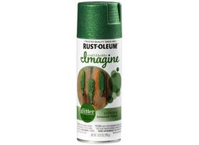 Pintura Rust-Oleum Imagine Glitter Spray Kelly Green 290 ml