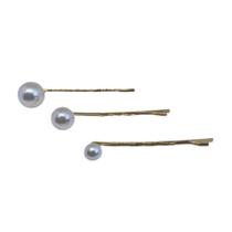 PINUPZ Kit c/ 3un Grampo Dourado Pérola F069