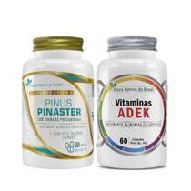 Pinus Pinaster Com Procianidinas + Complexo Vitaminas A, D, E, K Cápsulas Flora nativa do Brasil
