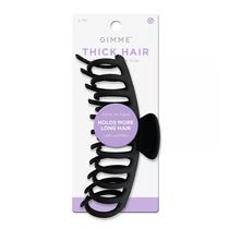 Pinza para el cabello GIMME XL con doble fila de dientes, color negro Pinza para el cabello GIMME XL con doble fila de dientes, color negro
