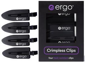 Pinzas para el cabello Ergo sin marcas, resistentes al calor, sin prensa, paquete de 4