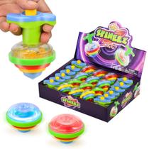 Piões Luminosos LED IPIDIPI TOYS - 12 Unidades - Azul