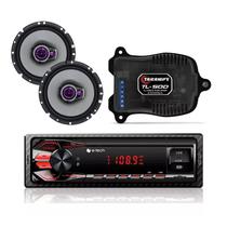 Pioneer 6 Pol Falantes + Rádio Automotivo + Módulo Tl500