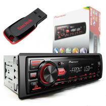 Pioneer Auto Radio Carro Mp3 Player Mvh-98ub Usb Receiver + Pendrive