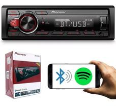 Pioneer Rádio Mp3 Player Automotivo Bluetooth Mvh-s218bt Usb Aux Rca Am Fm