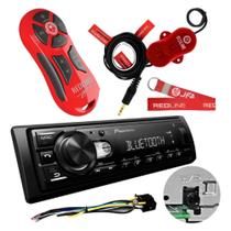 Pioneer Rádio Mvhs235bt + Jfa Red Line Longa Distância 1200m