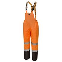 Pioneer Ripstop High Visibility Bib Pant - Safety Rain Gear Hi Vis, Impermeável, Reflexivo, Macacão de Trabalho para Homens Laranja, Amarelo/Verde
