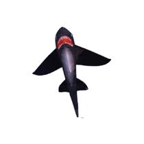 Pipa Formato Tubarao 3d Poliester Com Linha Pipa Formato Tubarao 3d Poliester Com Linha