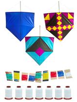 Pipa Kit Completo 100 Pipas + 100 Rabiolas + 100 Linha dez Pipa Kit Completo 100 Pipas + 100 Rabiolas + 100 Linha dez